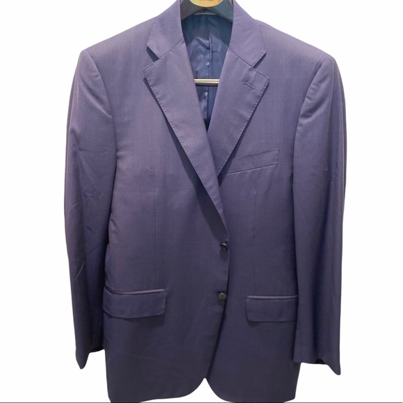 Canali 1934 Recent 50 40R Navy Micro Stripe Jacket - Picture 2 of 8